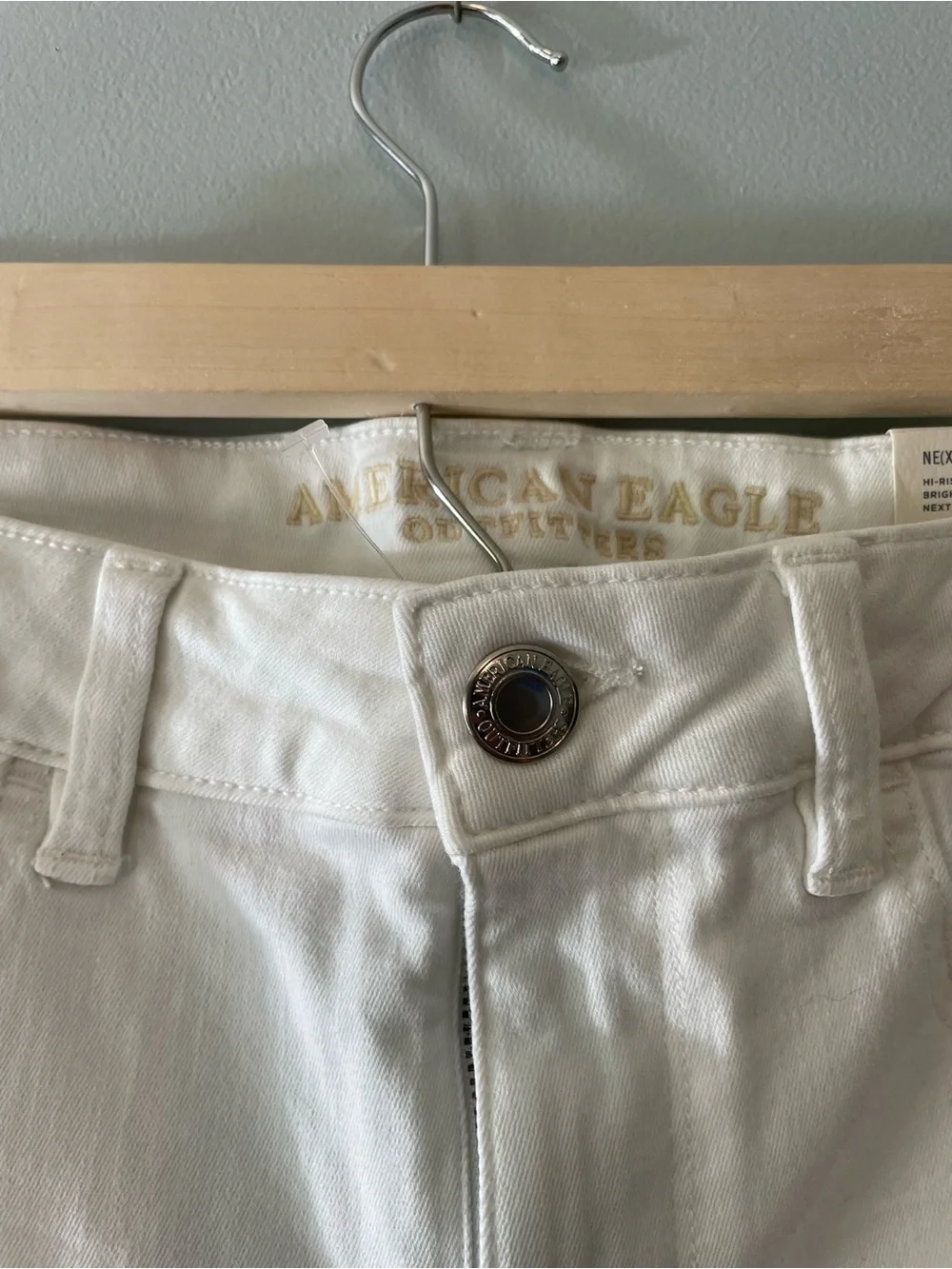 American Eagle Women's High-Rise White Skinny Jeans Jeggings